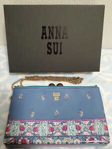 新品 アナスイ ANNA SUI カレイドスコープ マルチポシェット 財布 カード入れ カードケース バッグ ウォレット ショルダーバッグ チェーン