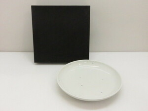 【未使用品】天草 丸尾焼 食器 プレート 丸皿 幅約21.3cm 〇YR-07449〇