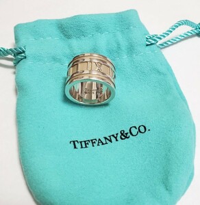 ●TIFFANY&Co.　ティファニー●アトラス　リング　SILVER 925　シルバー925刻印　指輪　8号　10.8g　美品
