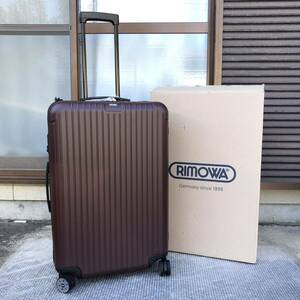 未使用品【リモワ】本物 RIMOWA スーツケース SALSA サルサ マルチウィール 4輪 TSAロック 810.73.14.4 キャリーケース 87L バッグ 箱有