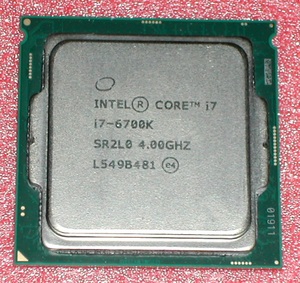 4コア8スレッド　Core i7 6700K LGA1151