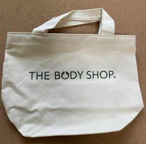 新品未使用 ザ・ボディショップ THE BODY SHOP ミニトートバッグ アイボリー 生成り キャンバス