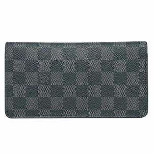 本物 ルイヴィトン LOUIS VUITTON LV ポルトフォイユ ブラザ ダミエ グラフィット 長財布 ロングウォレット ブラック グレー N62665