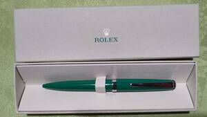 企業ノベルティ 非売品 ロレックス ROLEX ボールペン ツイスト式 緑 グリーン 筆記確認 オリジナルケース入り