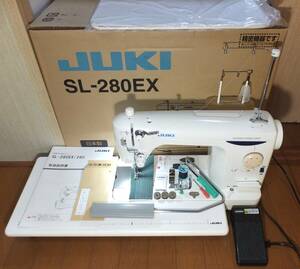 JUKI職業用本縫いミシン　人気機種　SL-280EX　元箱付き完動中古品です