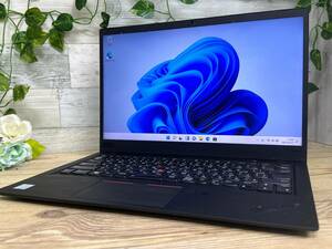 【美品♪】Lenovo ThinkPad X1 Carbon [8世代 Core i5(8250U) 1.6GHz/RAM:8GB/SSD:128GB/14インチ]Windowsd 11 動作品