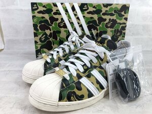 adidas originals×A BATHING APE アディダス アベイシングエイプ SUPER STAR 80s BAPE GZ8981 カモフラ 迷彩 SIZE:27cm MH632022082502