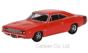1/87 ダッジ チャージャー 赤 レッド Dodge Charger red 1968 Oxford 梱包サイズ60