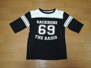 バックボーン BACKBONE カットソー S 黒白 ナンバリング Tシャツ 69/