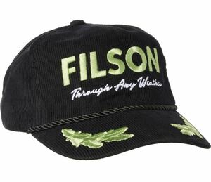 Filson フィルソン ロープ フォレスター キャップ 帽子 コーデュロイ Rope Forester Baseball Cap hat 新品 ブラック アウトドアキャップ