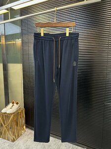 ブルネロクチネリ　BRUNELLO CUCINELLI メンズ　カジュアル　ジャージ　パンツ　ズボン　刺繍ロゴ　48-56　サイズ選択可能