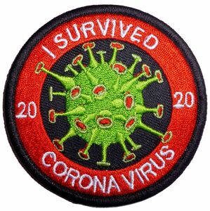 ■未使用ベルクロ仕様パッチ 2020年私はコロナウイルスを生き残りました■l