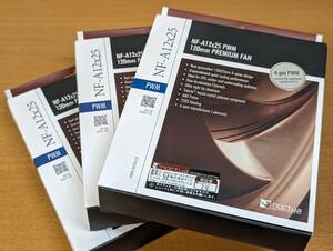 Noctua (ノクチュア) NF-A12x25 PWM 三個セット 12センチ プレミアム 静音 ファン 中古 美品 送料無料