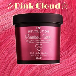 【Pink Cloud】レインボートーンズ120ml★レボリューションヘアケア　Makeup revolution セルフカラー　カラーバター　コスプレ