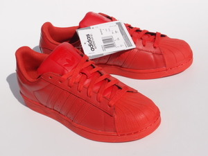 デッド!! 新品 27.5cm 限定 15年 adidas PHARRELL WILLIAMS SUPERSTAR SC 赤 スーパースター ファレル