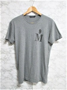 ☆DOLCE&GABBANA ドルチェアンドガッバーナ ドルガバ プリント ロゴ Tシャツ 半袖/メンズ/46