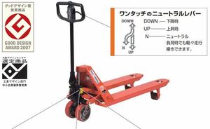 ハンドパレットトラック をくだ屋技研 CP-20L-85 標準タイプ 最大積載量2000kg