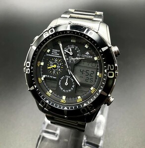 CITIZEN　 シチズン　プロマスター　C300-T009603　クロノグラフ　SSバンド　稼働品　クロノ動作未確認