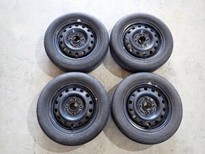 YS7062【送料無料155/65R13】MH22SワゴンR アルト ラパンなどへ TOYO 中古夏タイヤスチールSET ▼13×4J 100/4H ET約40▼