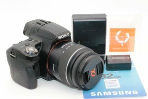 【良品/動作/初心者】SONY ソニー α33 + DT 18-55MM F3.5-5.6 SAM(シャッター回数28501回、バッテリー、充電器、SDメモリー付） ★＃3708