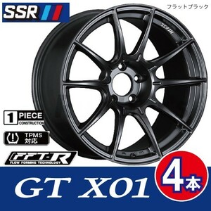 条件付送料無料 4本価格 SSR GTX01 FBK 18inch 5H100 8.5J+44 86 BRZ ブレンボ インプレッサ STI GDB キャリパー対応