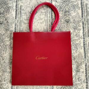 【本物・美品】Cartierカルティエ★ショップバッグ/紙袋/ペーパーバッグ★最小サイズ★リング・ネックレス