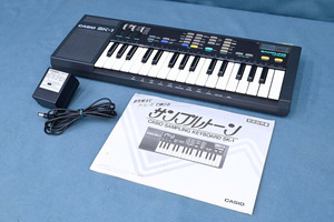 IN34 CASIO カシオ SK-1 サンプリングキーボード 電子ピアノ 鍵盤楽器 アダプター付