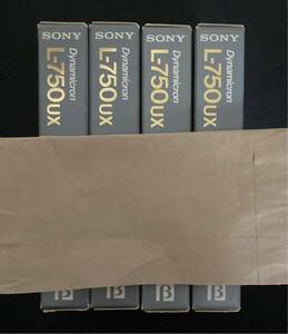 中古 ベータ ビデオ βカセットテープ 4本 使用済 録画済　昭和 レトロ 記録 媒体 当時物 ビデオテープSONY Beta 