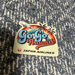 JAL ステッカー ハワイ go go hawaii JAPAN AIRLINES 日本航空 シール エアライン