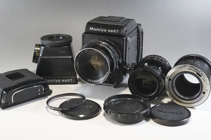 1円~【608】MAMIYA／マミヤ　RB67　Professional　／LENDS　MAMIYA-SEKOR　1:3.8　f=127mm　■LENDS　MAMIYA-SEKOR　1:5.6　f=75mm