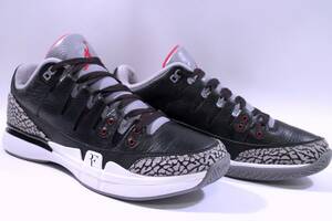 本物/NIKE ZOOM VAPOR RF X AJ3 超希少BLACK CEMENT GREY Roger Federer US10.5/28.5cm極美品UNDERCOVER JONIO愛用品 air jordan3 retro og