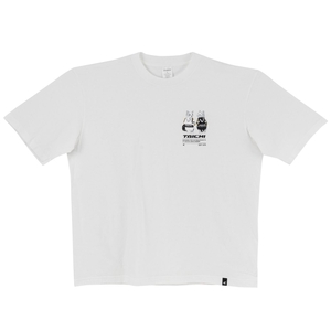 Sサイズ RSタイチ RSU115 PAIR RACER CAT OVER SIZE T-SHIRT ホワイト コットンTシャツ (2024春夏モデル)