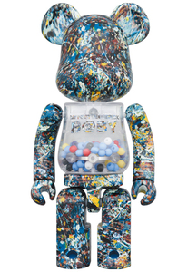 超合金 MY FIRST BE@BRICK B@BY Jackson Pollock Studio 200% ベアブリック メディコムトイ MEDICOM TOY PLUS