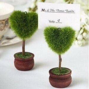メモクリップ 写真クリップ カードホルダー 植木 緑 かわいい 装飾 結婚式 10個