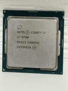 CPU Intel R Core TM i7-9700 動作確認済み 単品