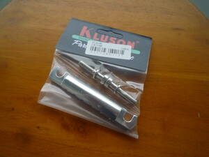 新品　KLUSON　クルーソン　Aliminium Stop Tailpiece Nickel アルミ製ストップテールピース スチール製スタッド付属　アメリカ製