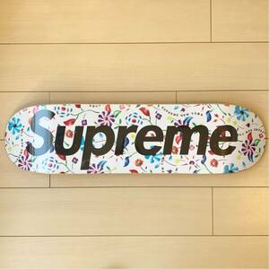 19SS Supreme Airbrushed Floral Skateboard シュプリーム　エアブラッシュド　フローラル　スケートボード　デッキ　花柄　White Box Logo