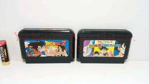 FAMICOM SOFTWARE DRAGON BALL Z /FC　ファミコン・ソフト　ドラゴンボールZ ＋ ドラゴンボールZ・Ⅱ　計2本セット　BANDAI　※動作確認済