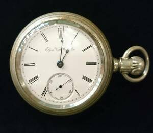 1890年代 エルジン Elgin national watch co アンティーク 懐中時計 ヴィンテージ 鉄道 antique 機械式 手巻き 不動品 ジャンク