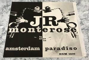 ◎ほぼ新同トップコンディション極美品！欧州高音質J.R. Monterose / Alive In Amsterdam Paradiso◎Han Bennink Jan Jacob Steve Boston