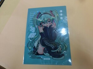 【HW91-89】【送料無料】未開封/初音ミク コラボ A4 クリアファイル 佐藤なつ/ボカロ イラストレーター グッズ