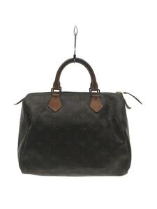 LOUIS VUITTON◆LOUIS VUITTON ルイヴィトン スピーディ30_モノグラム_BRW/PVC/