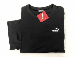 新品■PUMA プーマ 半袖Tシャツ M ブラック ロゴシャツ 