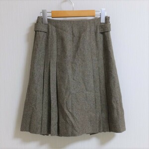 Z339　マカフィー　MACPHEE　ブラウン　スカート　34　小さいサイズ　【メ便】