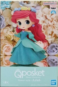 新品未開封 Q posket stories Disney Characters -Flower Style Ariel アリエル リトルマーメイド (B)