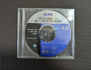 ALPS製 USBパラレル変換ケーブルセットアップCD-ROM Ver.1.2 Win/Mac用 USBプリンタドライバ MD-1000/MD-1300/MD-1500/MD-5000/MD-5000P用 
