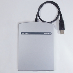 即決 送料185円 I-O DATA アイオーデータ USB接続 フロッピーディスクドライブ USB-FDX2 2倍速 ★動作確認済み