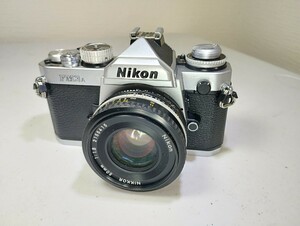 【リサイクル】 Nikon FM3A NIKKOR 50mm 1.8 フィルムカメラ 一眼レフジャンク品 1円スタート売り切り昭和レトロ ニコン レンズ付き