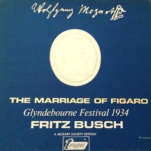 米3discs LP Wolfgang Amadeus Mozart, Fritz Busch, Glyndebourne Festival Chorus Marriage Of Figaro TV41146 TURNABOUT 未開封 /00780