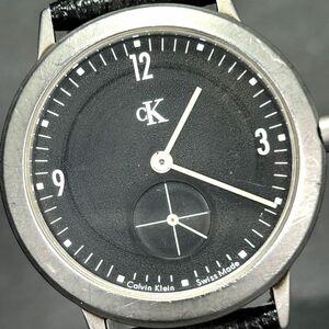 Calvin Klein カルバンクライン K3212 腕時計 クオーツ アナログ スモールセコンド ブラック文字盤 ステンレススチール 新品電池交換済み